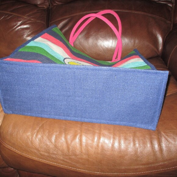 Masters Burlap  tote stripe - Picture 4 of 5